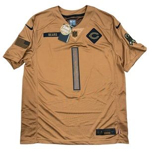 Justin Fields Nike Salute to Service Chicago Bears Football Jersey